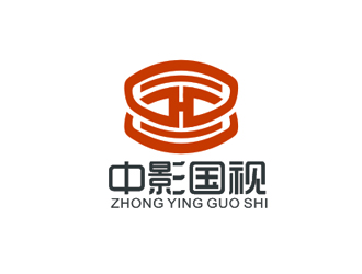 盛銘的字體印章標志-中影國視logo設計