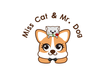 黃安悅的Miss Cat & Mr. Dog Logologo設計