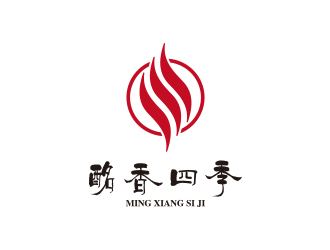 孫金澤的進(jìn)口紅酒代理商logo - 酩香四季logo設(shè)計(jì)