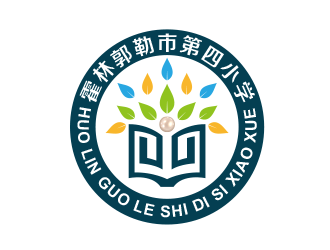 黃安悅的霍林郭勒市第四小學(xué)logo設(shè)計(jì)