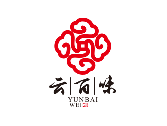 黃安悅的云百味快餐店祥云logologo設計