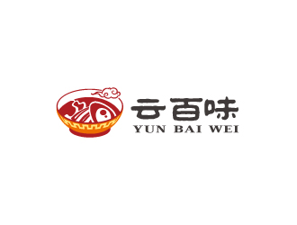 林穎穎的云百味快餐店祥云logologo設計