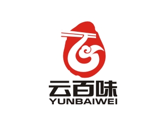 曾翼的云百味快餐店祥云logologo設計