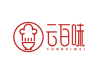 譚家強的云百味快餐店祥云logologo設計