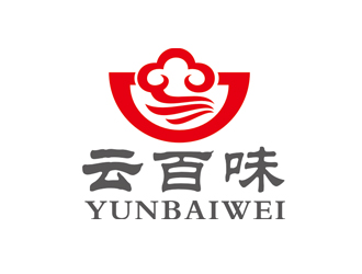 趙鵬的云百味快餐店祥云logologo設計