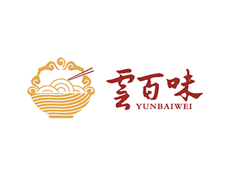 趙錫濤的云百味快餐店祥云logologo設計