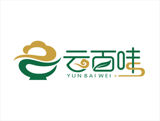 唐國強的云百味快餐店祥云logologo設計