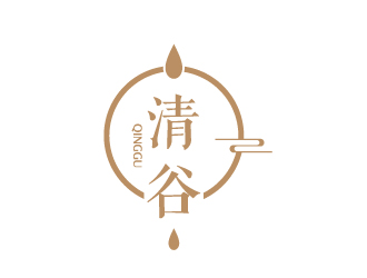 陳兆松的清谷芝麻粉印章字體logo設(shè)計