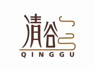 吳志超的清谷芝麻粉印章字體logo設(shè)計