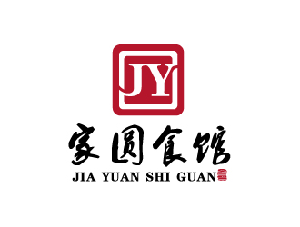 彭波的家圓食館logo設計