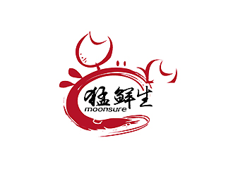 秦曉東的猛鮮生moonsurelogo設(shè)計