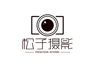 邱樹潮的松子攝影PINECONE STUDIOlogo設(shè)計