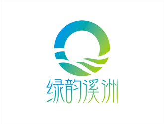 周都響的生態(tài)農(nóng)業(yè)品牌logo 山水元素logo設(shè)計(jì)