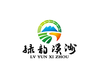 周金進(jìn)的生態(tài)農(nóng)業(yè)品牌logo 山水元素logo設(shè)計(jì)