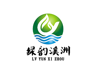 彭波的生態(tài)農(nóng)業(yè)品牌logo 山水元素logo設(shè)計(jì)