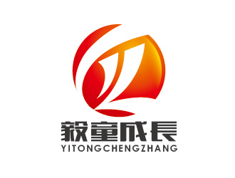 陳曉濱的毅童成長 兒童母嬰卡通商標logo設(shè)計