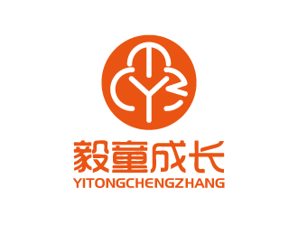 張俊的毅童成長 兒童母嬰卡通商標logo設(shè)計