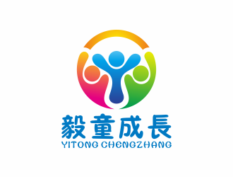 何嘉健的毅童成長 兒童母嬰卡通商標logo設(shè)計