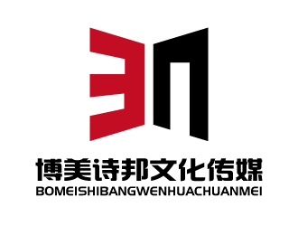 張俊的博美詩邦文化傳媒 印章類logo設(shè)計