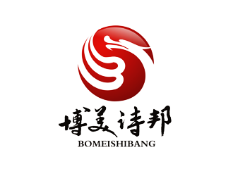 譚家強的博美詩邦文化傳媒 印章類logo設計