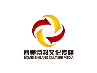 黃安悅的博美詩邦文化傳媒 印章類logo設(shè)計