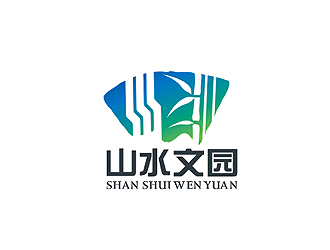 盛銘的山水文園集團(tuán)logo設(shè)計