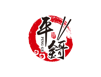 王濤的平鎶快餐人物卡通logo設計