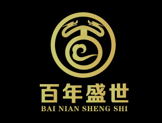 張艷艷的百年盛世古典家具印章風(fēng)格logologo設(shè)計(jì)