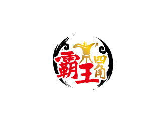 周金進(jìn)的霸王四角白酒logologo設(shè)計(jì)