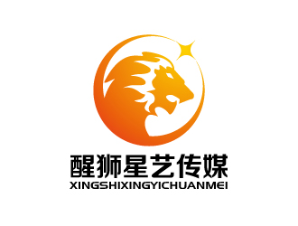 張俊的醒獅星藝傳媒教育 動物頭像logologo設(shè)計