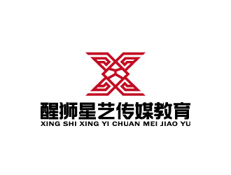 周金進的醒獅星藝傳媒教育 動物頭像logologo設(shè)計