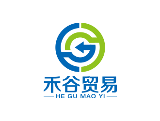 王濤的禾谷貿(mào)易公司對(duì)稱(chēng)圖標(biāo)logo設(shè)計(jì)