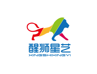 孫金澤的醒獅星藝傳媒教育 動(dòng)物頭像logologo設(shè)計(jì)