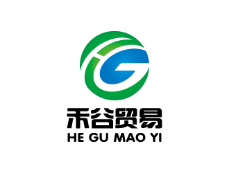 楊勇的禾谷貿(mào)易公司對(duì)稱(chēng)圖標(biāo)logo設(shè)計(jì)