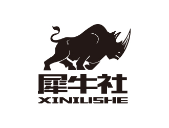 孫金澤的犀牛社戶外越野自駕游車友會俱樂部logologo設(shè)計