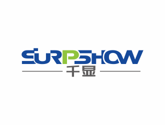 林思源的千顯 SURPSHOW ，標(biāo)識對稱logo設(shè)計(jì)