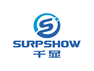 彭波的千顯 SURPSHOW ，標(biāo)識對稱logo設(shè)計