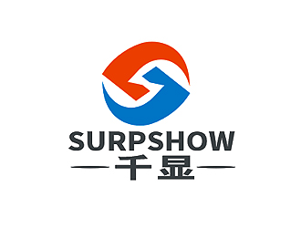 盛銘的千顯 SURPSHOW ，標(biāo)識對稱logo設(shè)計