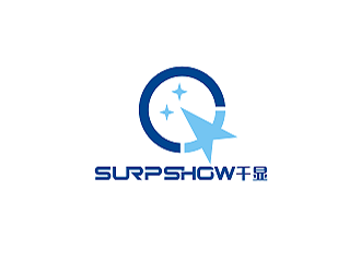 黃柯的千顯 SURPSHOW ，標(biāo)識(shí)對(duì)稱logo設(shè)計(jì)