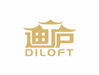 湯儒娟的迪廬；DILOFT 對(duì)稱標(biāo)志logo設(shè)計(jì)