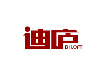 姜彥海的迪廬；DILOFT 對(duì)稱標(biāo)志logo設(shè)計(jì)