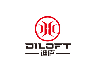 迪廬；DILOFT 對稱標志logo設計