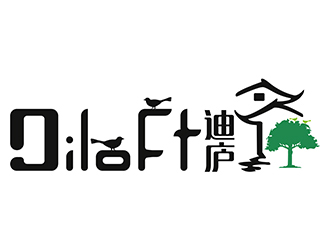 潘樂(lè)的迪廬；DILOFT 對(duì)稱標(biāo)志logo設(shè)計(jì)