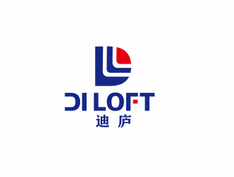 張偉的迪廬；DILOFT 對(duì)稱標(biāo)志logo設(shè)計(jì)