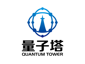 張俊的Quantum Tower 量子塔，對稱平衡圖形logo設(shè)計(jì)