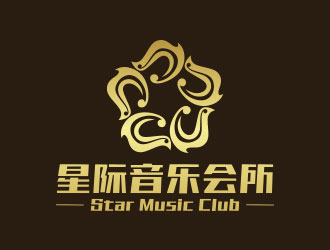 向正軍的星際音樂會所logo設(shè)計