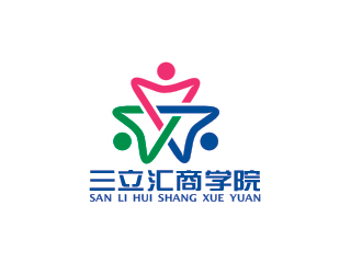 盛銘的三立匯商學(xué)院對(duì)稱(chēng)logologo設(shè)計(jì)