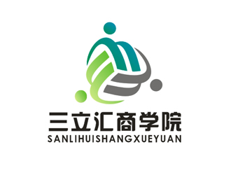 李正東的三立匯商學(xué)院對(duì)稱(chēng)logologo設(shè)計(jì)