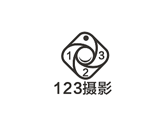 黃柯的123攝影工作室logo設(shè)計