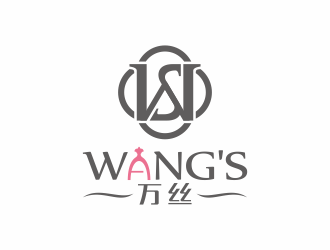 何嘉健的WANG'S 萬(wàn)絲婚紗禮服定制工作室logologo設(shè)計(jì)